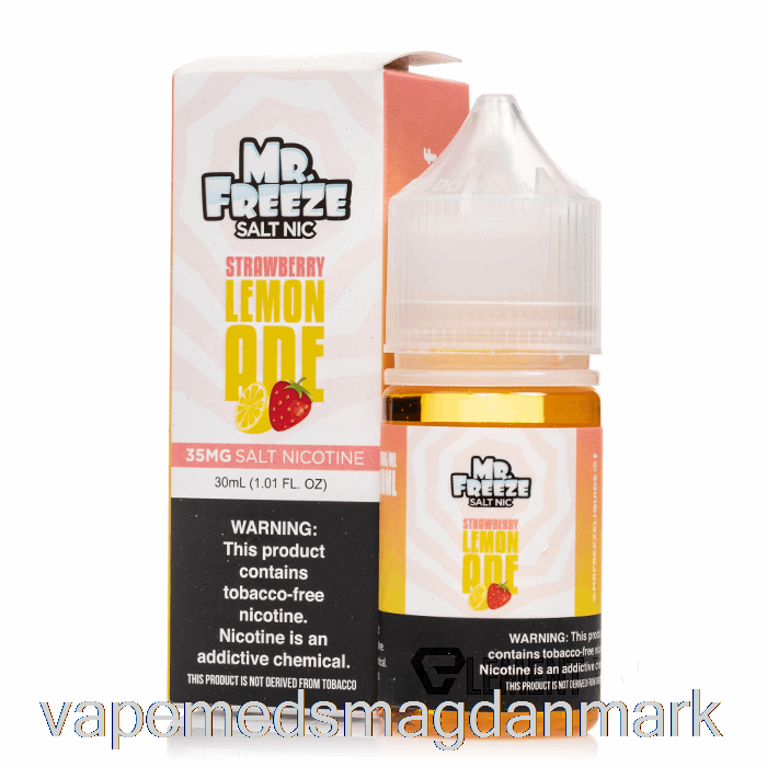 Engangs Vape Danmark Jordbær Limonade - Mr Freeze Salt - 30ml 50mg